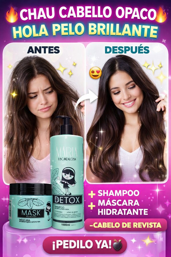 💚 Tratamiento pre alisado Detox Capilar María Escandalosa 💚