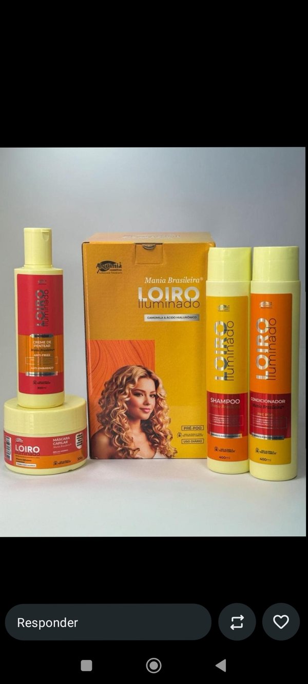 💛 Kit Loiro Iluminado