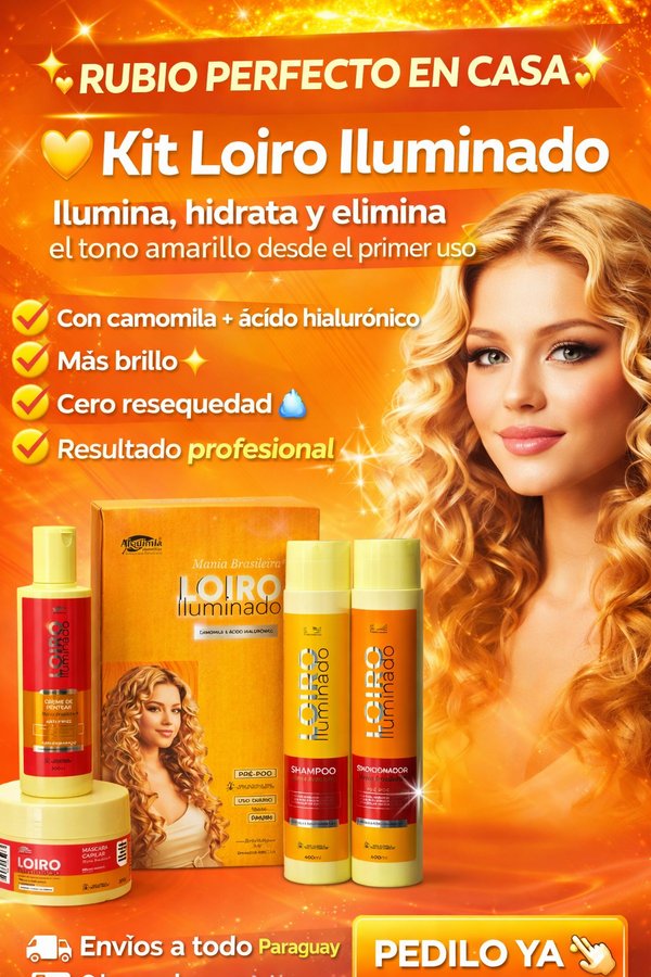 💛 Kit Loiro Iluminado