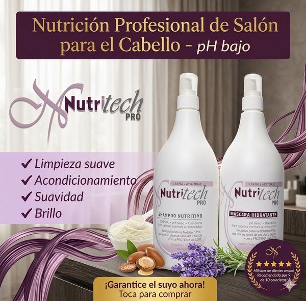 Kit lavado especial PH bajo Nutritech Profesional ✨
