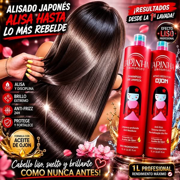 Alisado Japones Con Formol par de 1L Progresiva  Liso Extremo💆✨