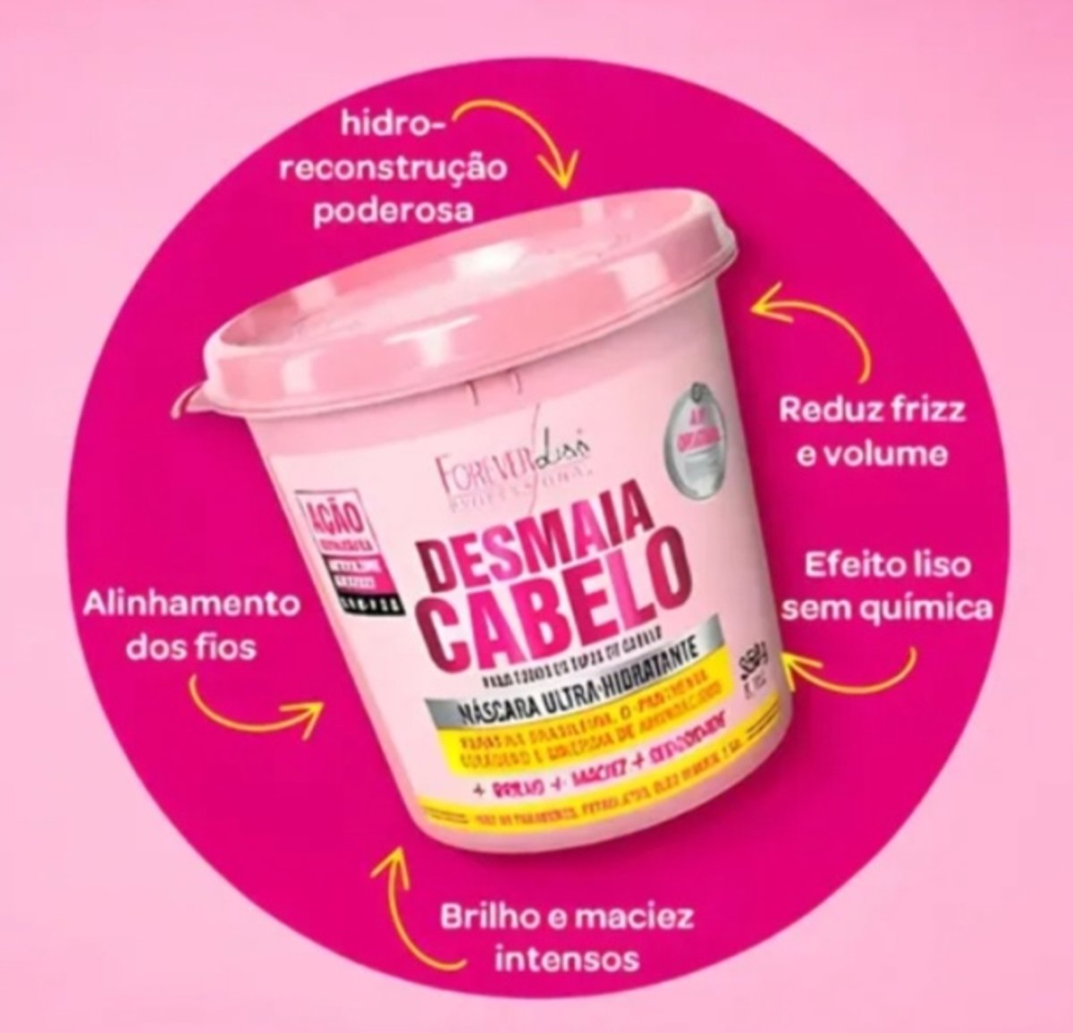 Máscara Ultra Hidratante Desmaia Cabelo de Forever  - 5