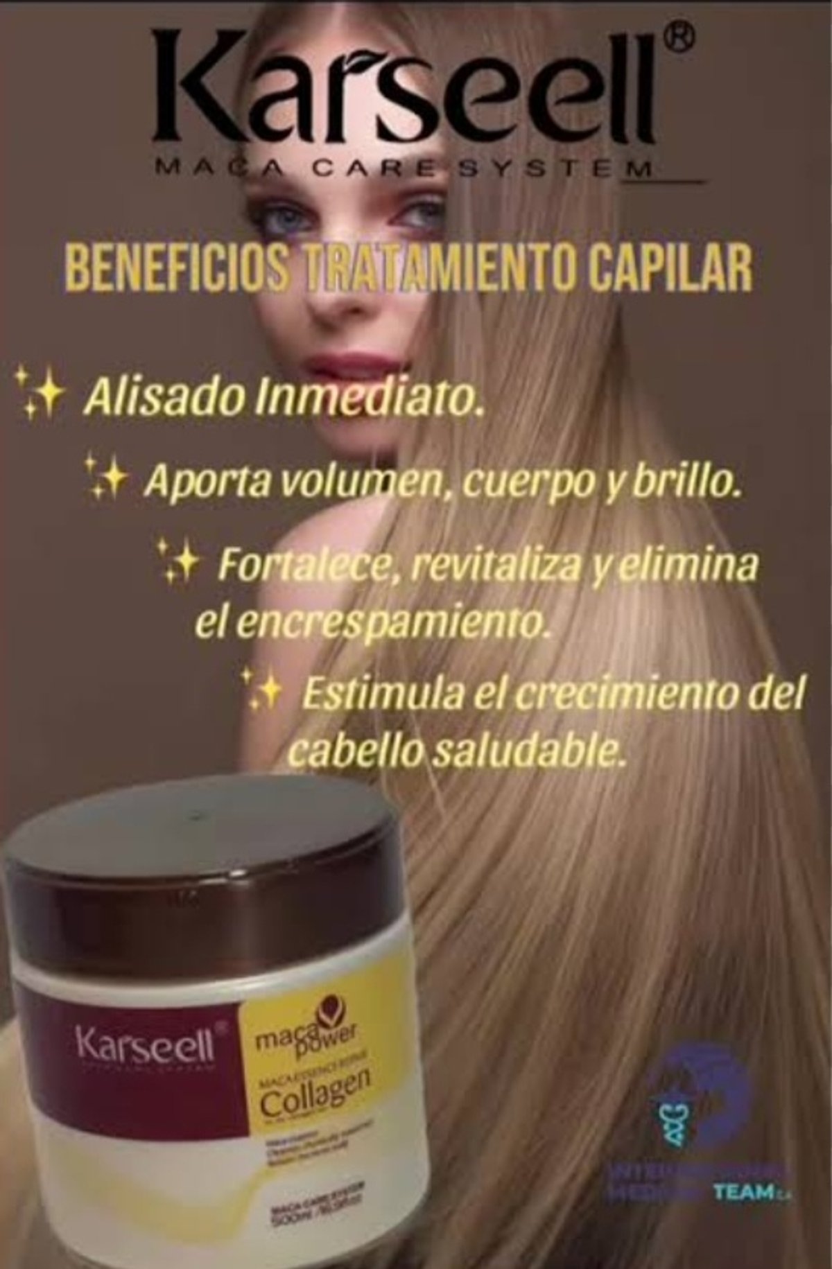 Mascarilla Capilar de Colágeno Karseell Original - Tratamiento de Reparación Profunda✨  - 4