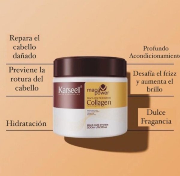 Mascarilla Capilar de Colágeno Karseell Original - Tratamiento de Reparación Profunda✨ 