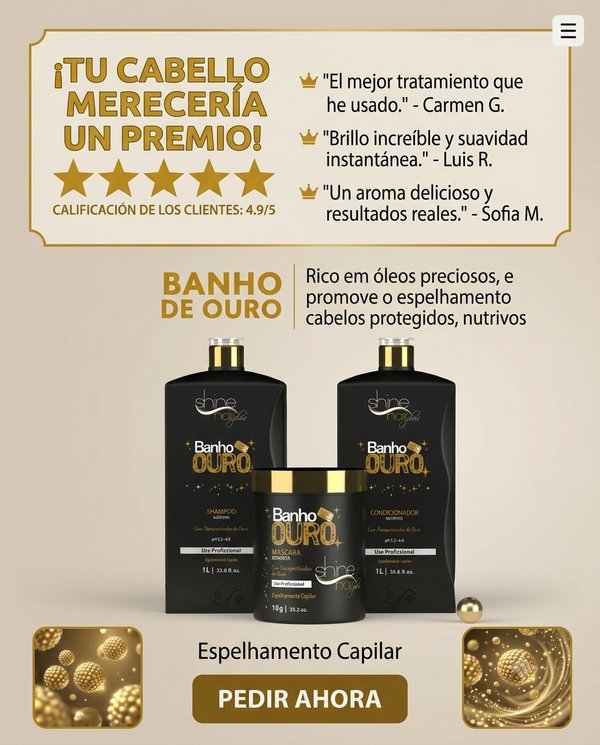 Baño de Oro. Fórmula profesional ultra potente✨ 