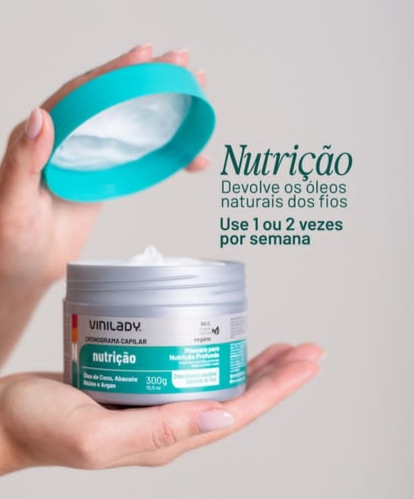 Kit Cronograma Capilar Completo (3 Pasos) – Vinilady Cosméticos (3 x 300 g)