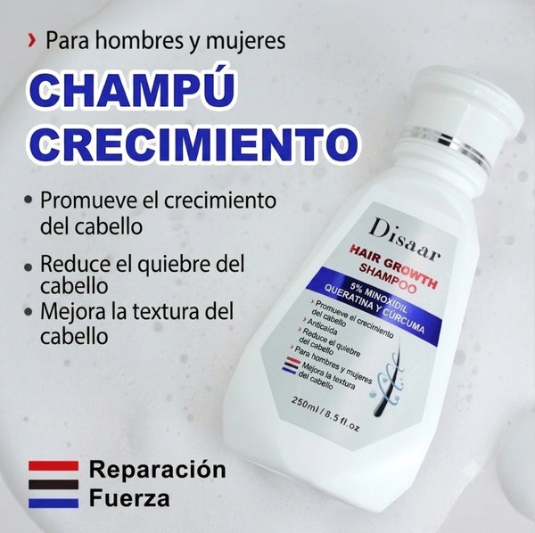 Shampoo anti caída y Crecimiento 🫒