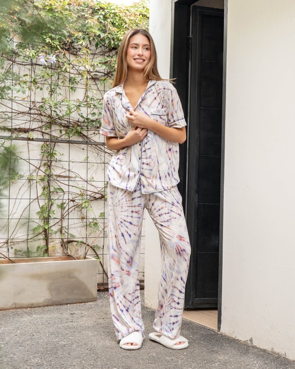 Pijama Opal - Mangas cortas con pantalón