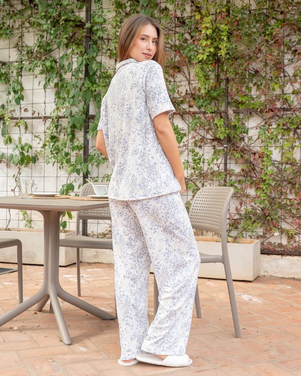 Pijama Azure - Mangas cortas con pantalón
