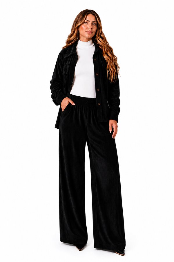 AGOSTO OFF - Conjunto de Corderoy - Camisa y Pantalón 