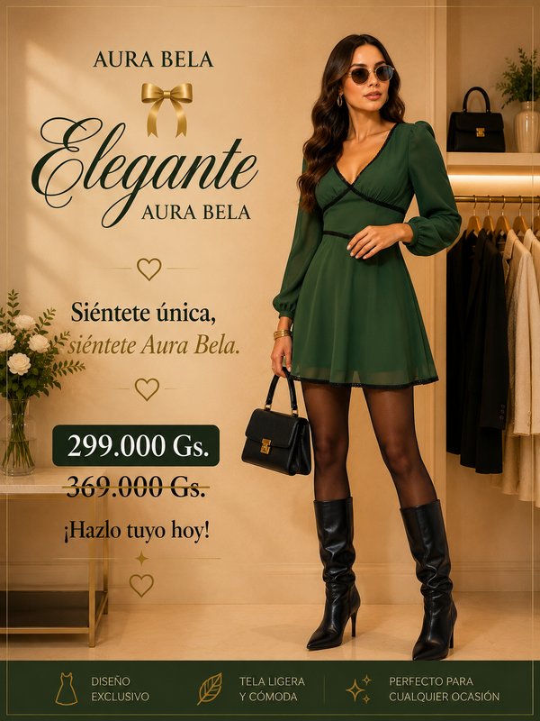 Vestido Elegante Boho – Manga Larga