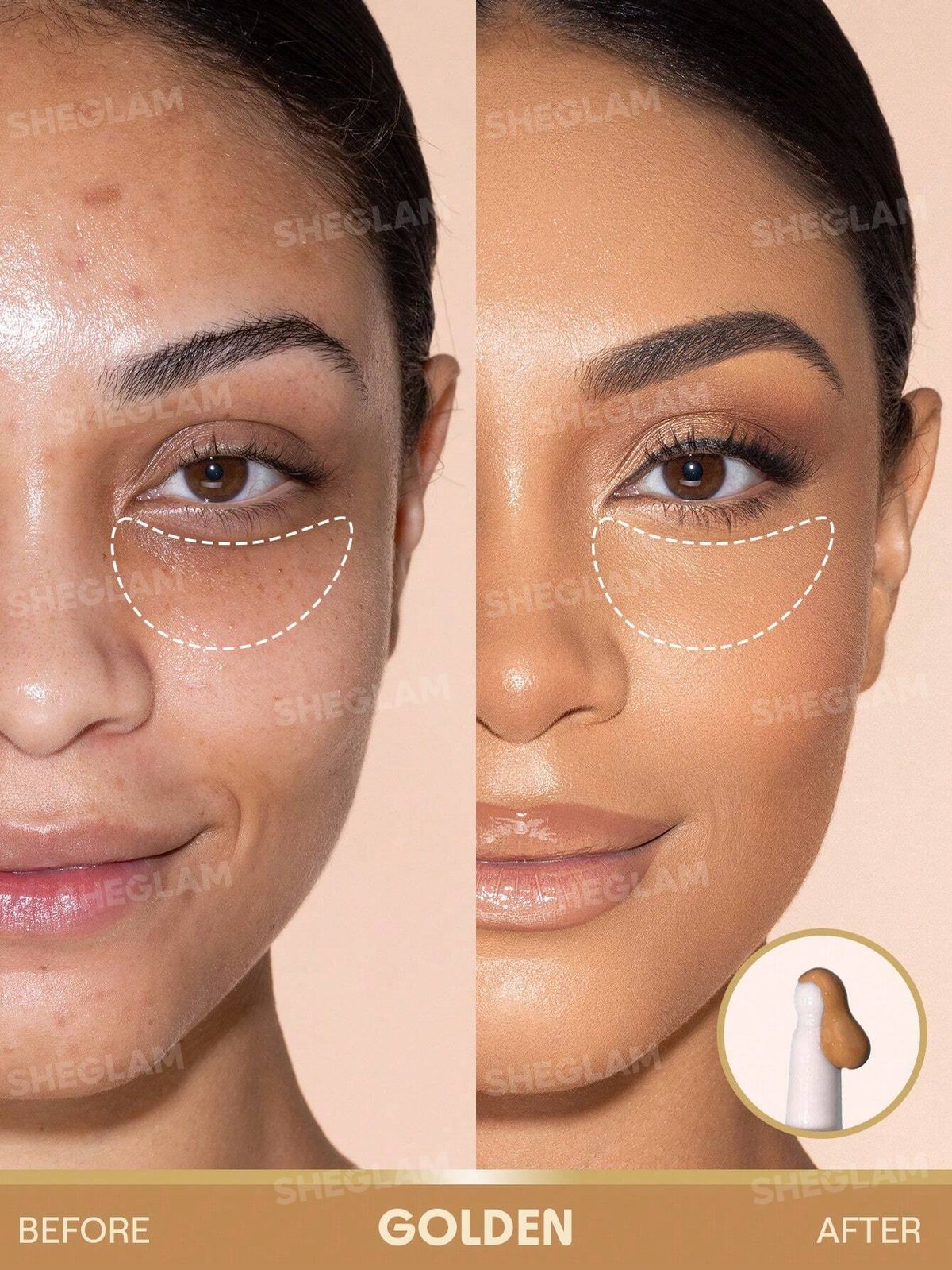 SHEGLAM Pooly Gone Full Coverage Concealer - 3