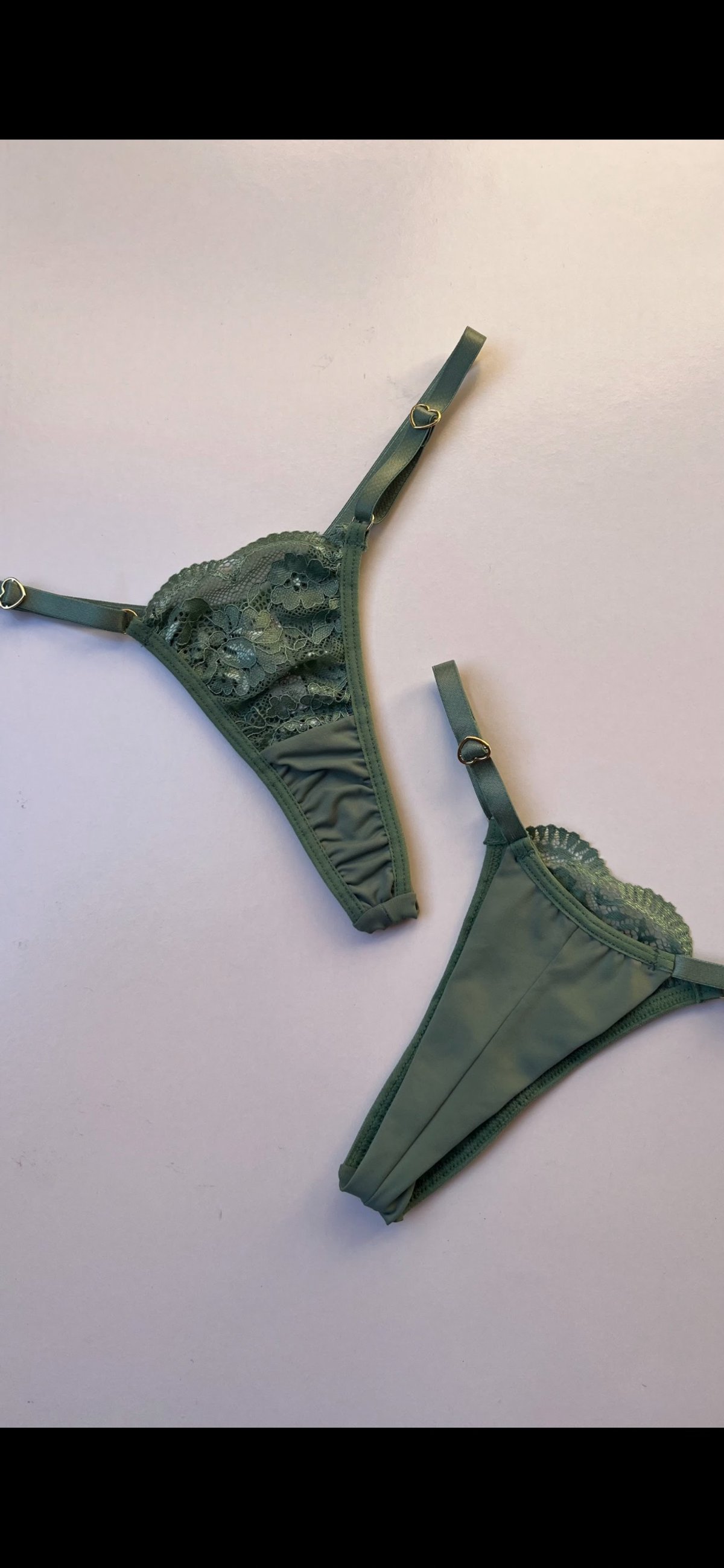 Tanga de Microfibra con Encaje  - 3