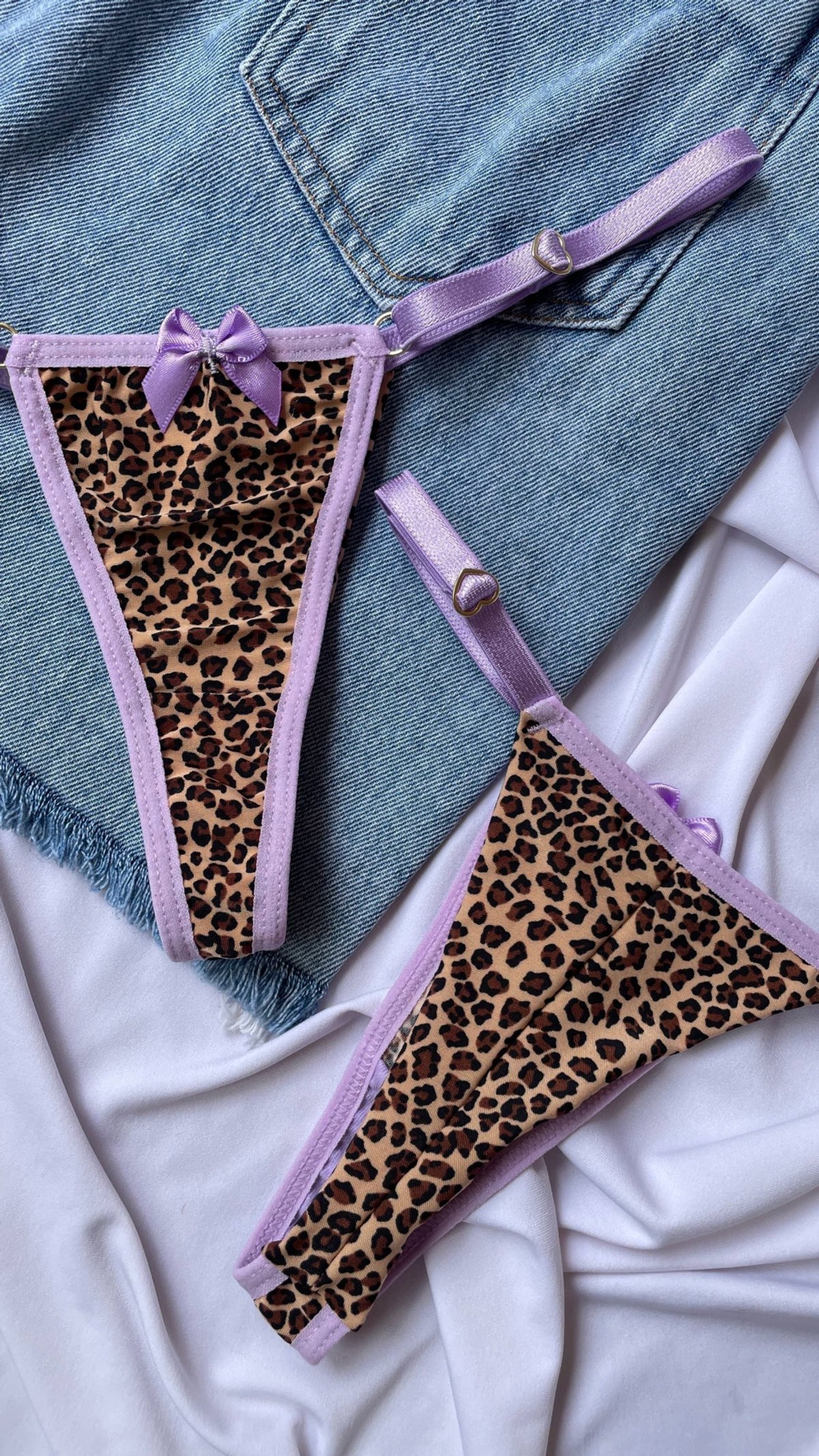 Tanga Animal Print liso  - 5