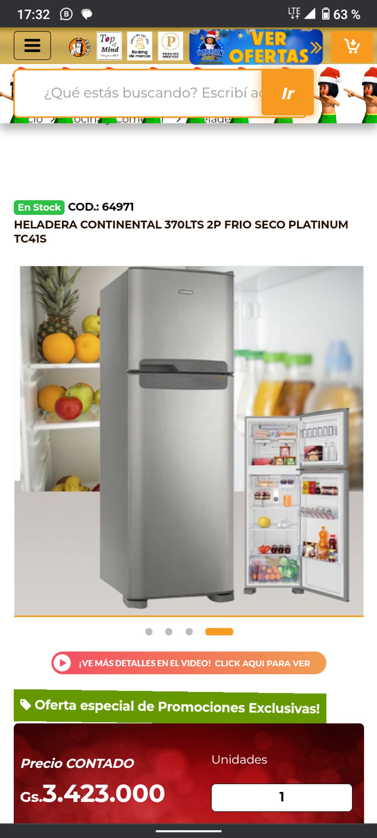 Heladera Goodweather 269 litros