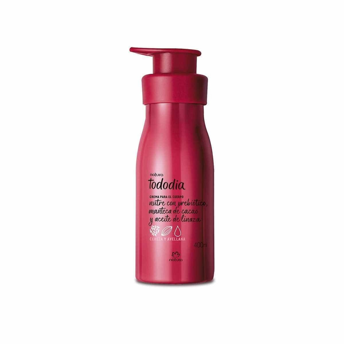 Crema desodorante hidratante corporal Tododia- Cereza y avellana 400ml