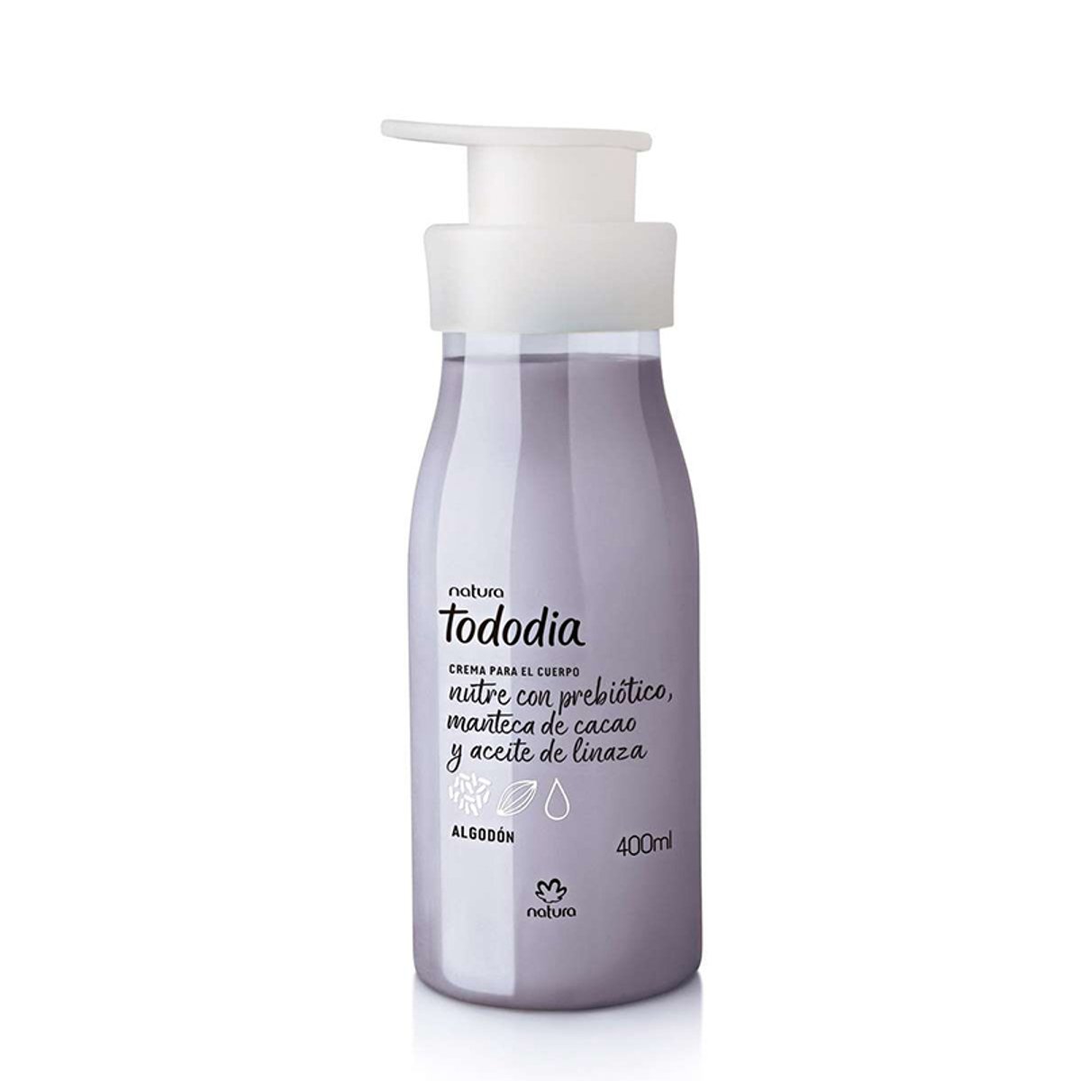 Crema desodorante hidratante corporal Tododia- Algodón 400ml