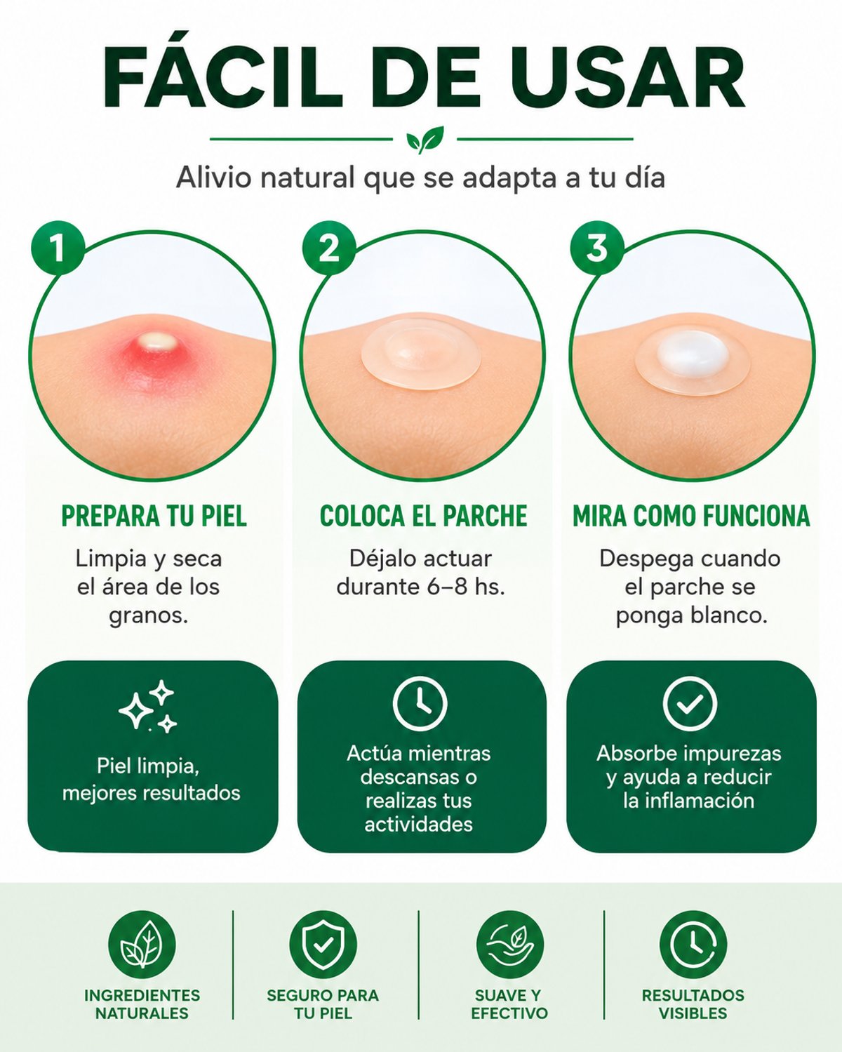 Pack de 48 Parches Anti-Acne Circulares  | Luminex - 3