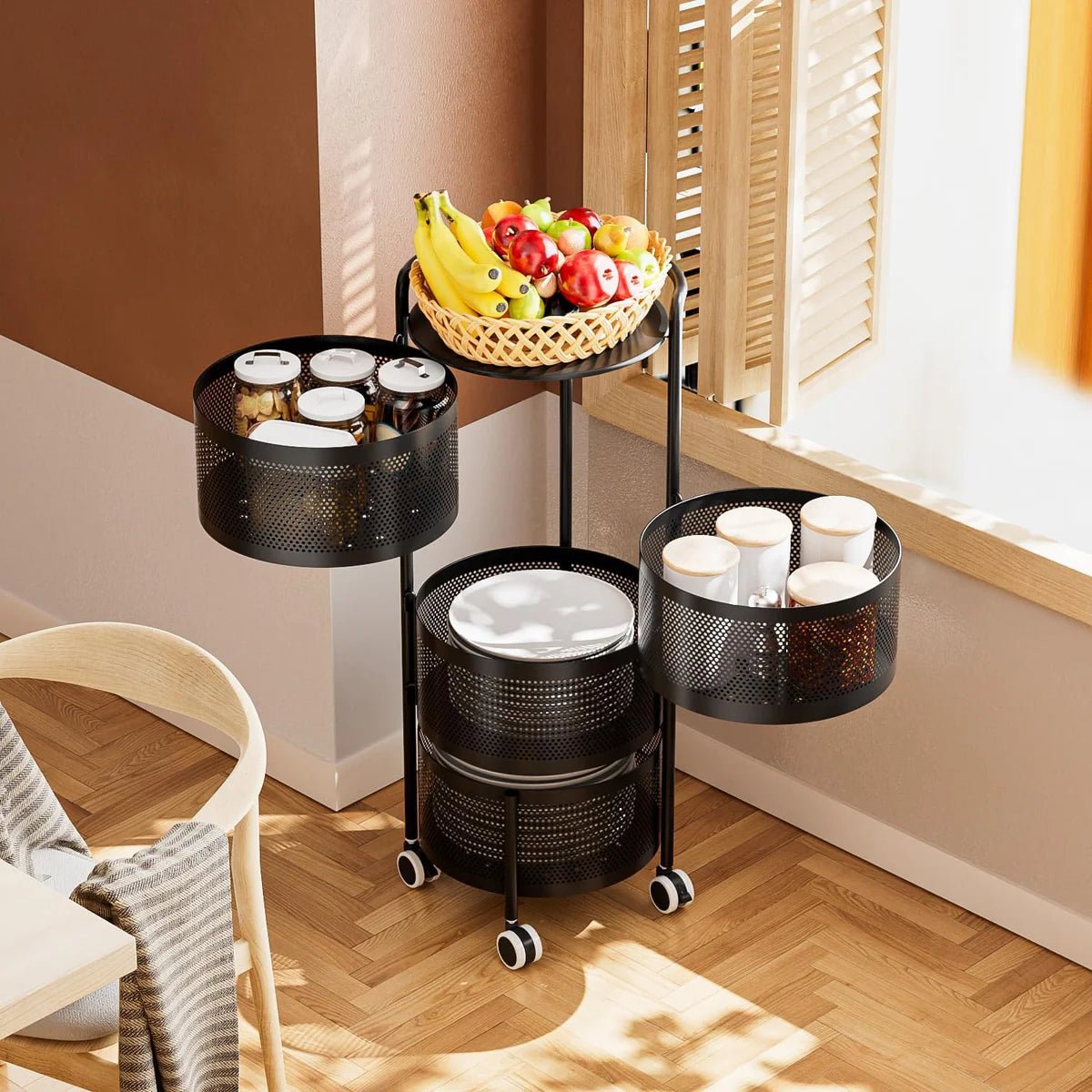 Estante Giratorio Redondo para Almacenamiento de Cocina | SpinShelf - 3