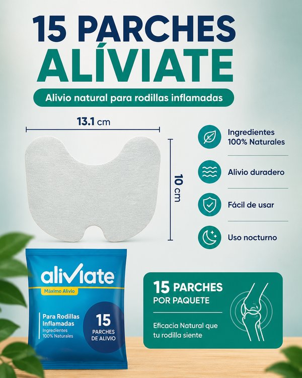 Pack de 15 Parches para Rodilla -Aliviate