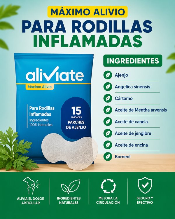 Pack de 15 Parches para Rodilla -Aliviate