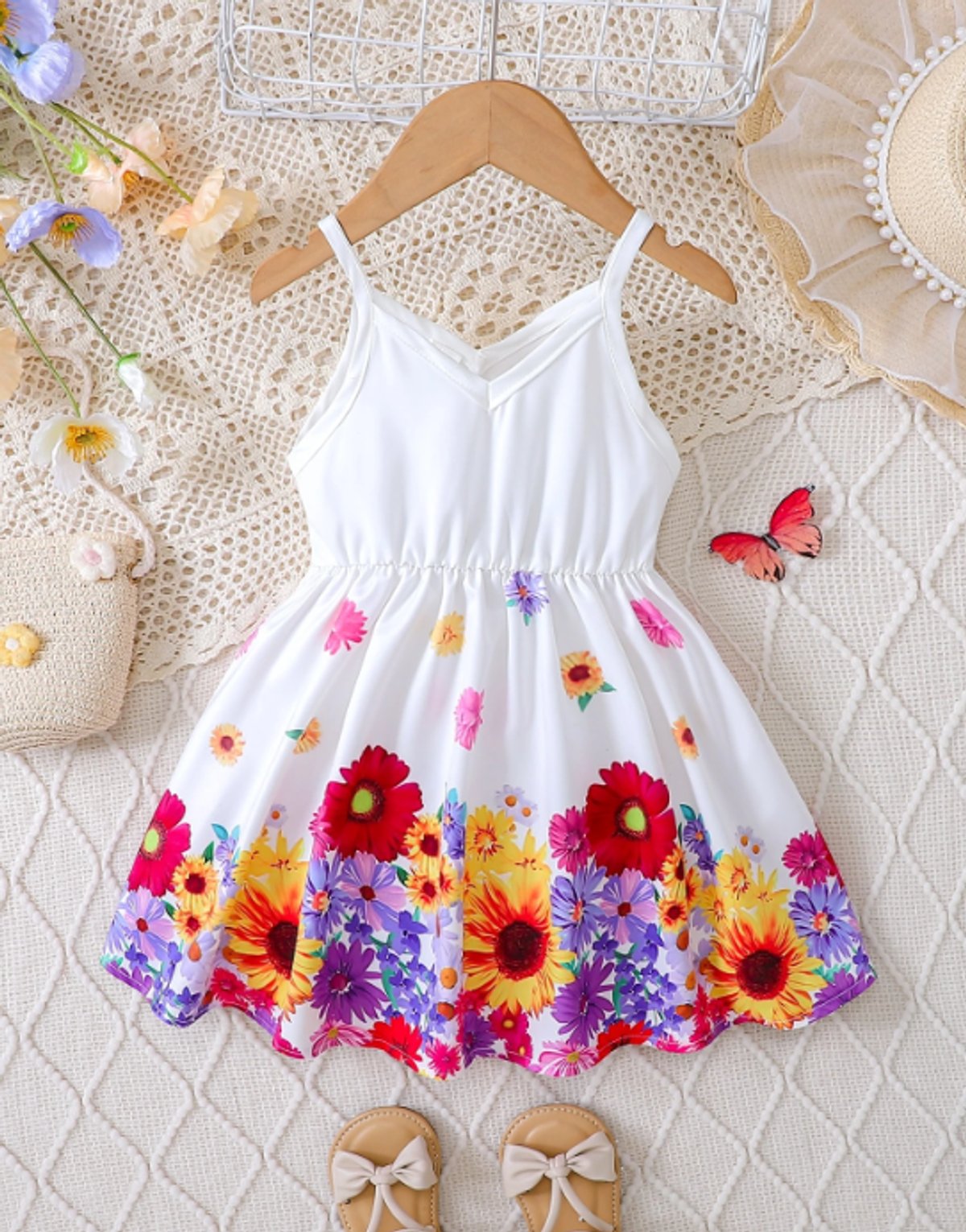 vestido con estampado floral