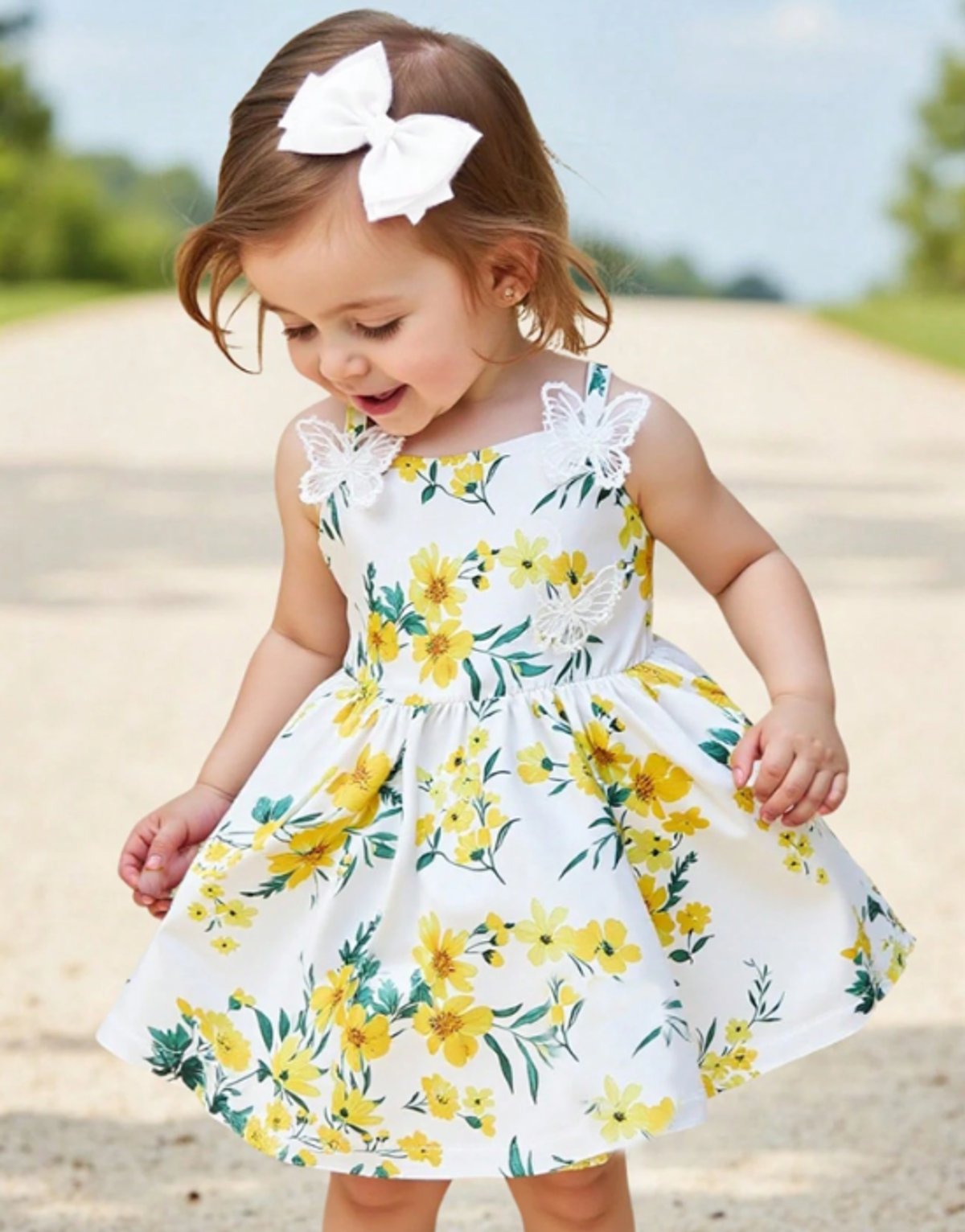 vestido con estampado floral