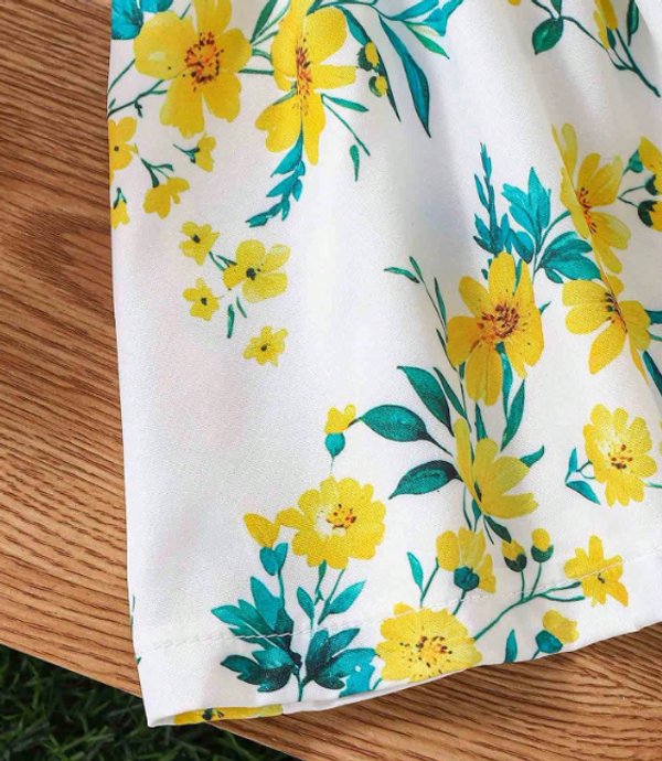 vestido con estampado floral