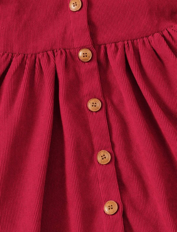 vestido Bordo mangas corta