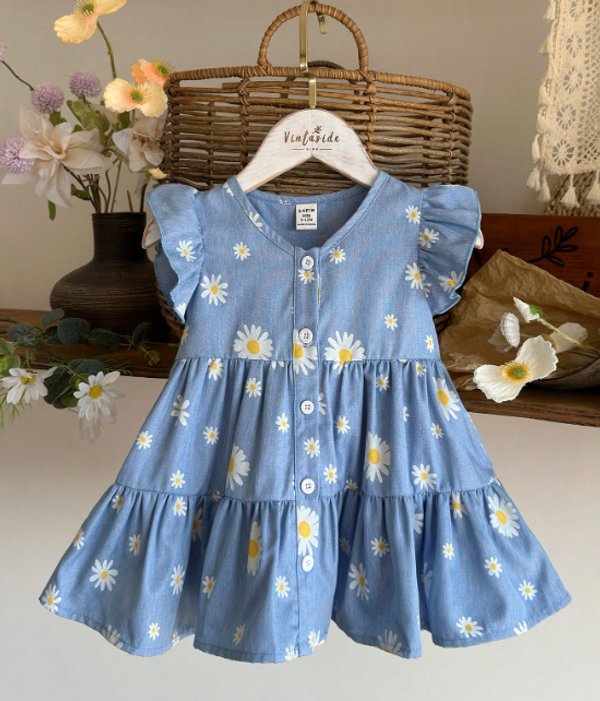 vestido con estampado floral