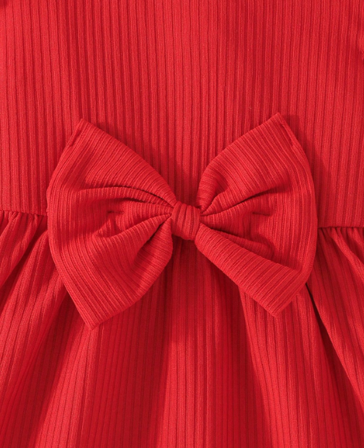 Vestidito rojo acanalado - 3