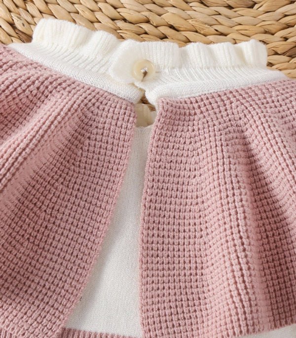 Vestidito tejido rosa 