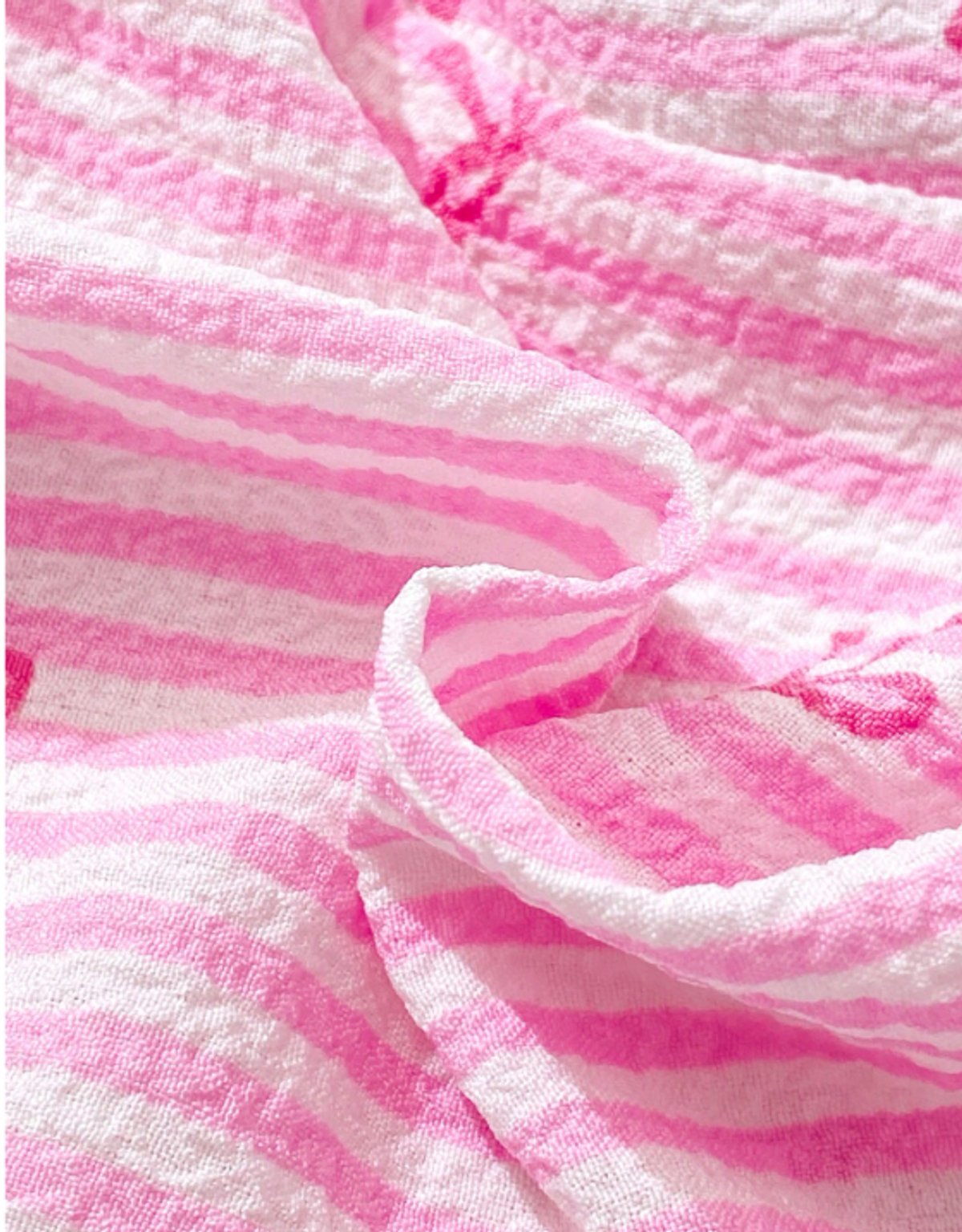 Conjunto rosa a rayas con blusita - 5