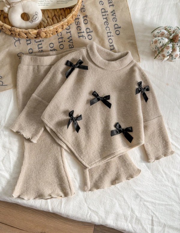 Conjunto tejido beige 