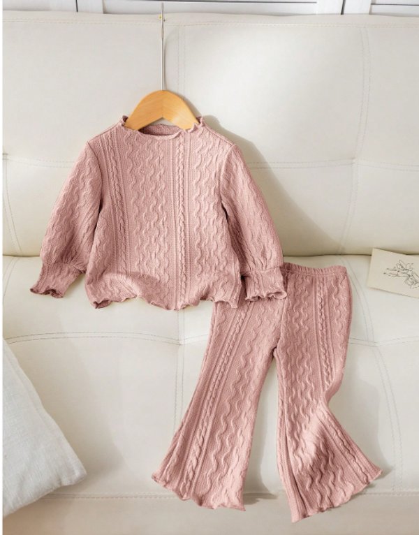 Conjunto top de manga larga
