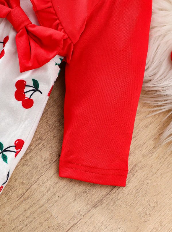 Vestido Cherry Elegance con Bolero Rojo