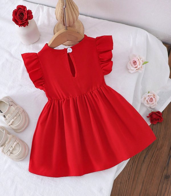 Vestido Jardín Rojo 🌹