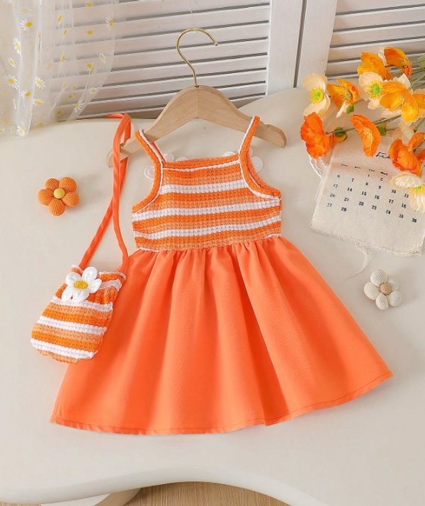 Vestido Margarita Naranja 🌼