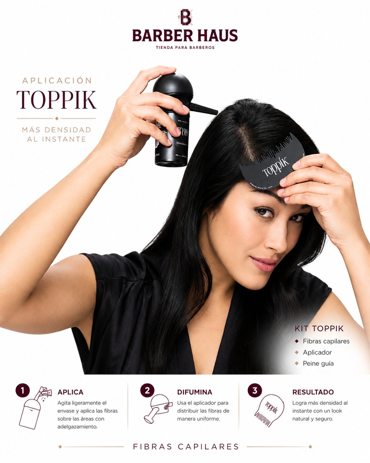 Toppik Fibra capilar kit - 3