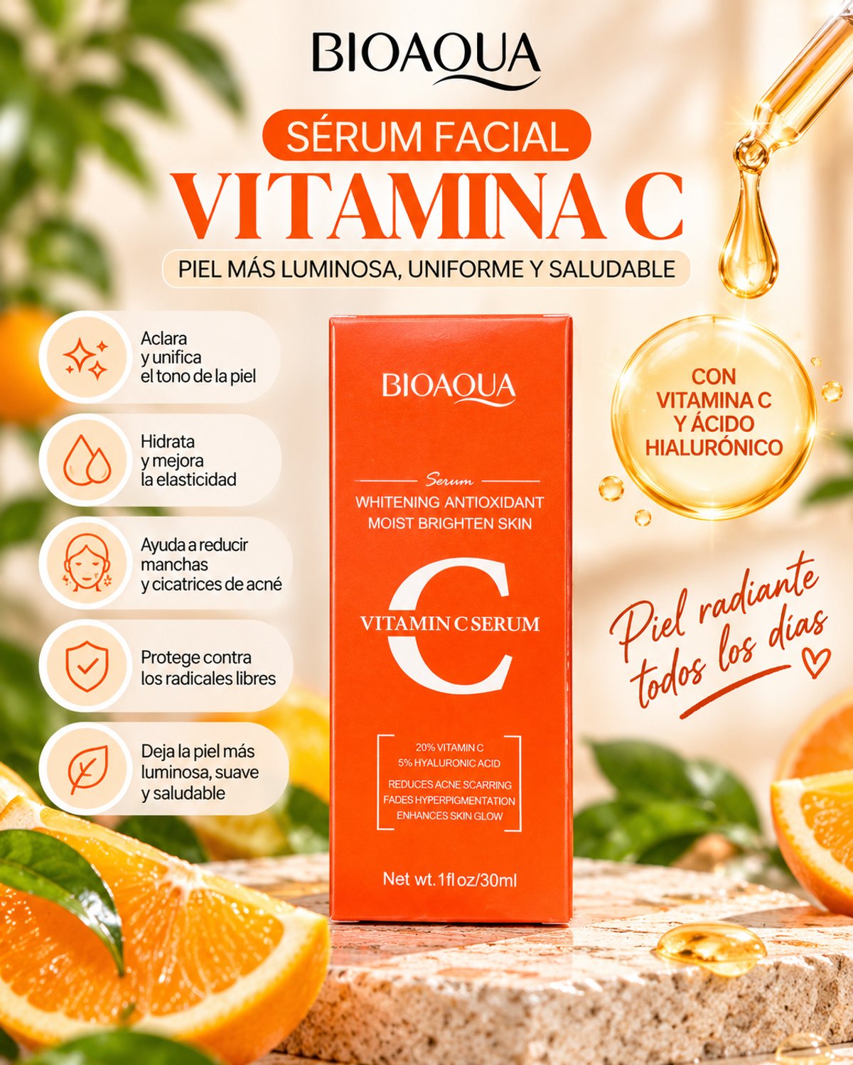 Combo Vitamina C – Rutina Facial Completa + Sérum de Pestañas - 4