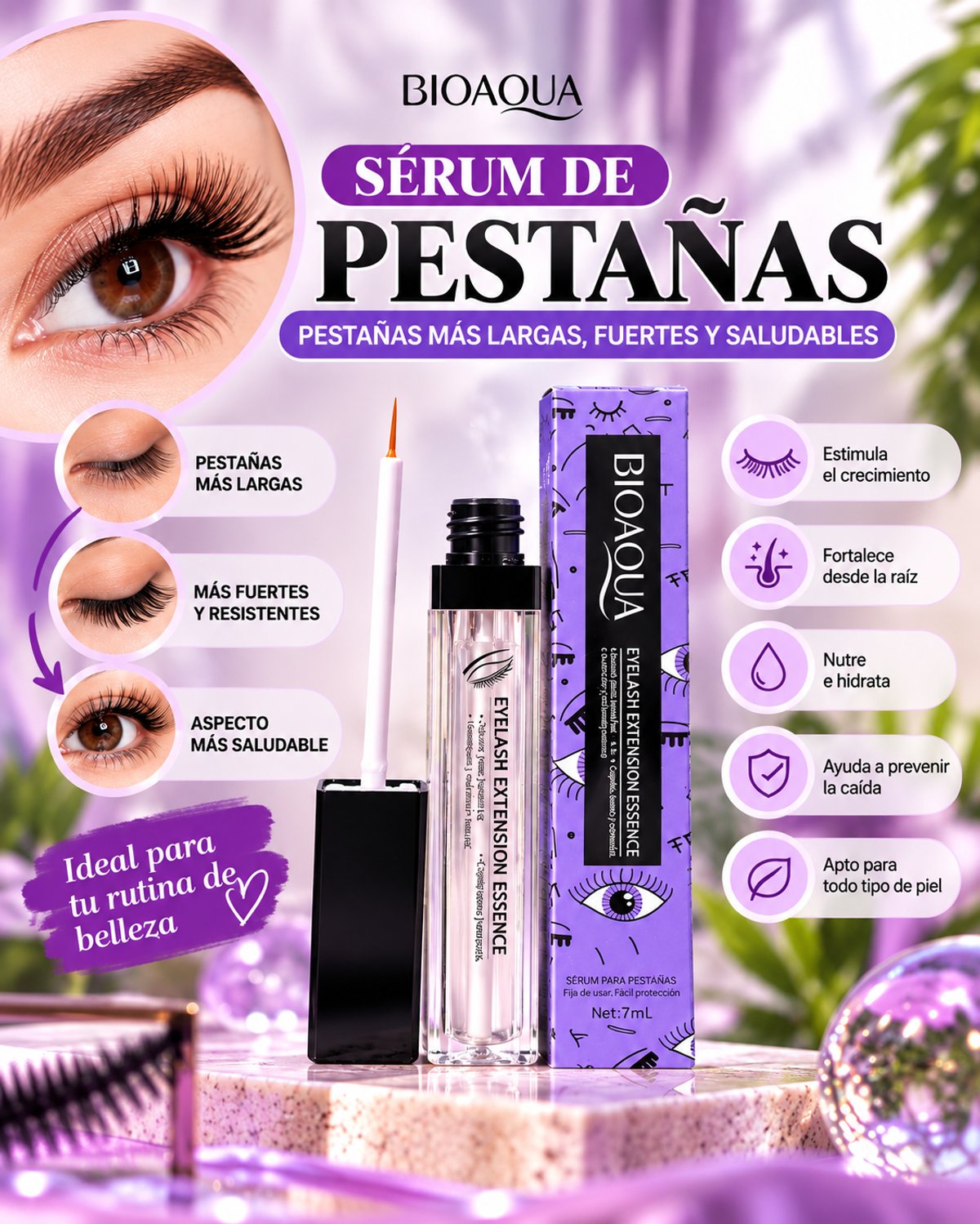 Combo Vitamina C – Rutina Facial Completa + Sérum de Pestañas - 5
