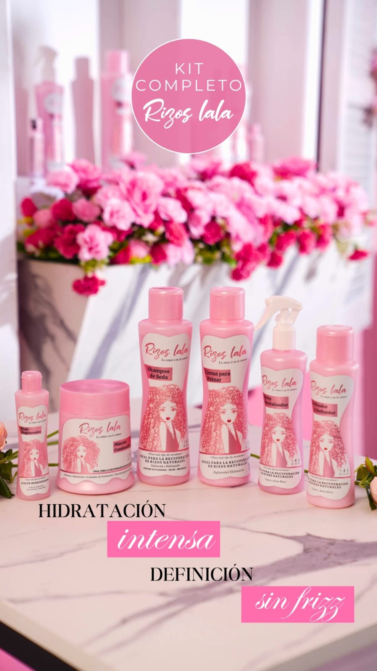 💕 Kit Completo Rizos Lala – Definición, Brillo y Vida