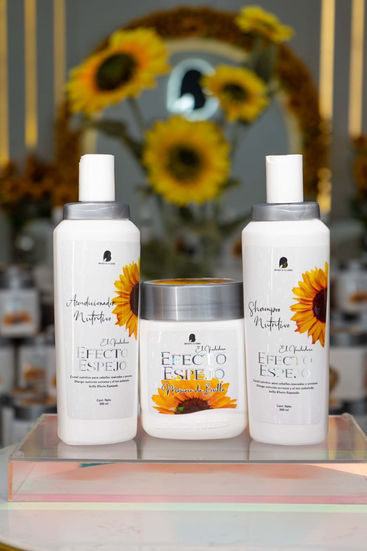 💎 Kit Efecto Espejo (Shampoo + Acondicionador + Máscara) - 8