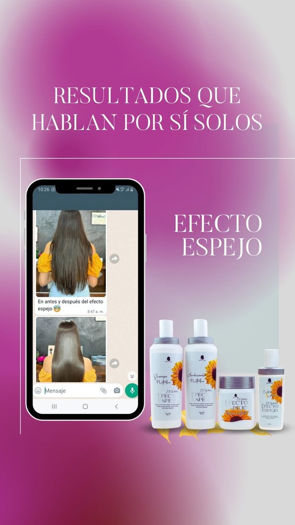 💎 Kit Efecto Espejo (Shampoo + Acondicionador + Máscara)