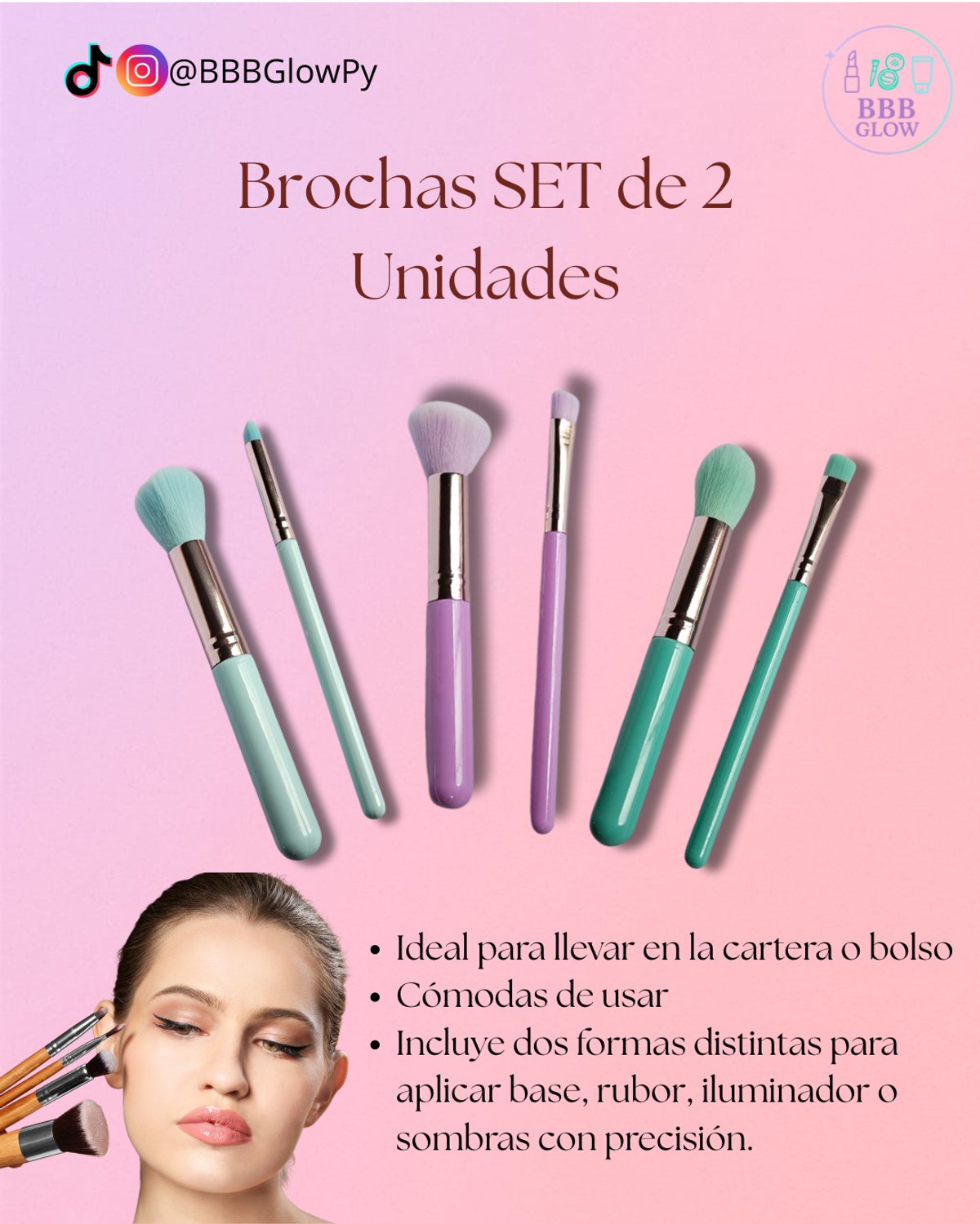 Set Brochas de 2 Unidades
