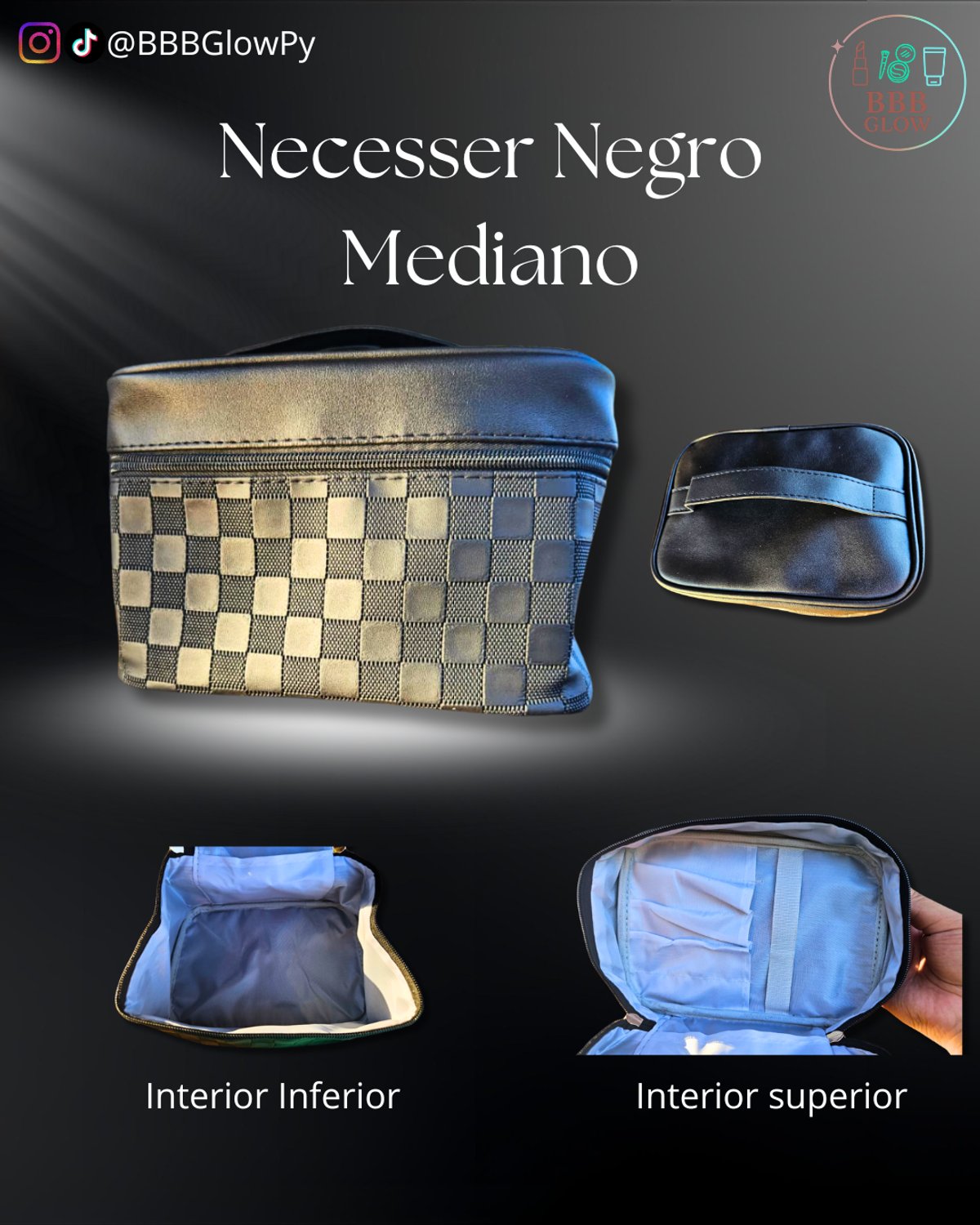 Necesser Negro Mediano
