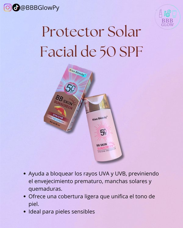 Protector Solar Facial De 50 SPF Sin Color