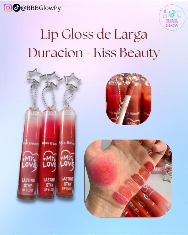 Lip Gloss Con Llavero De Estrella