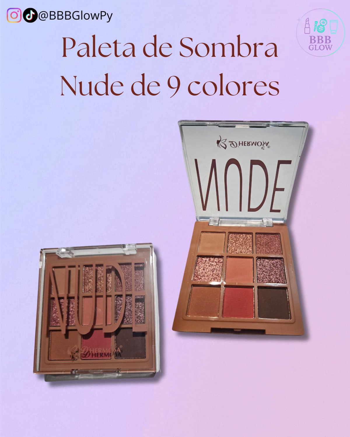 Paleta De Sombras 9 Colores Nude