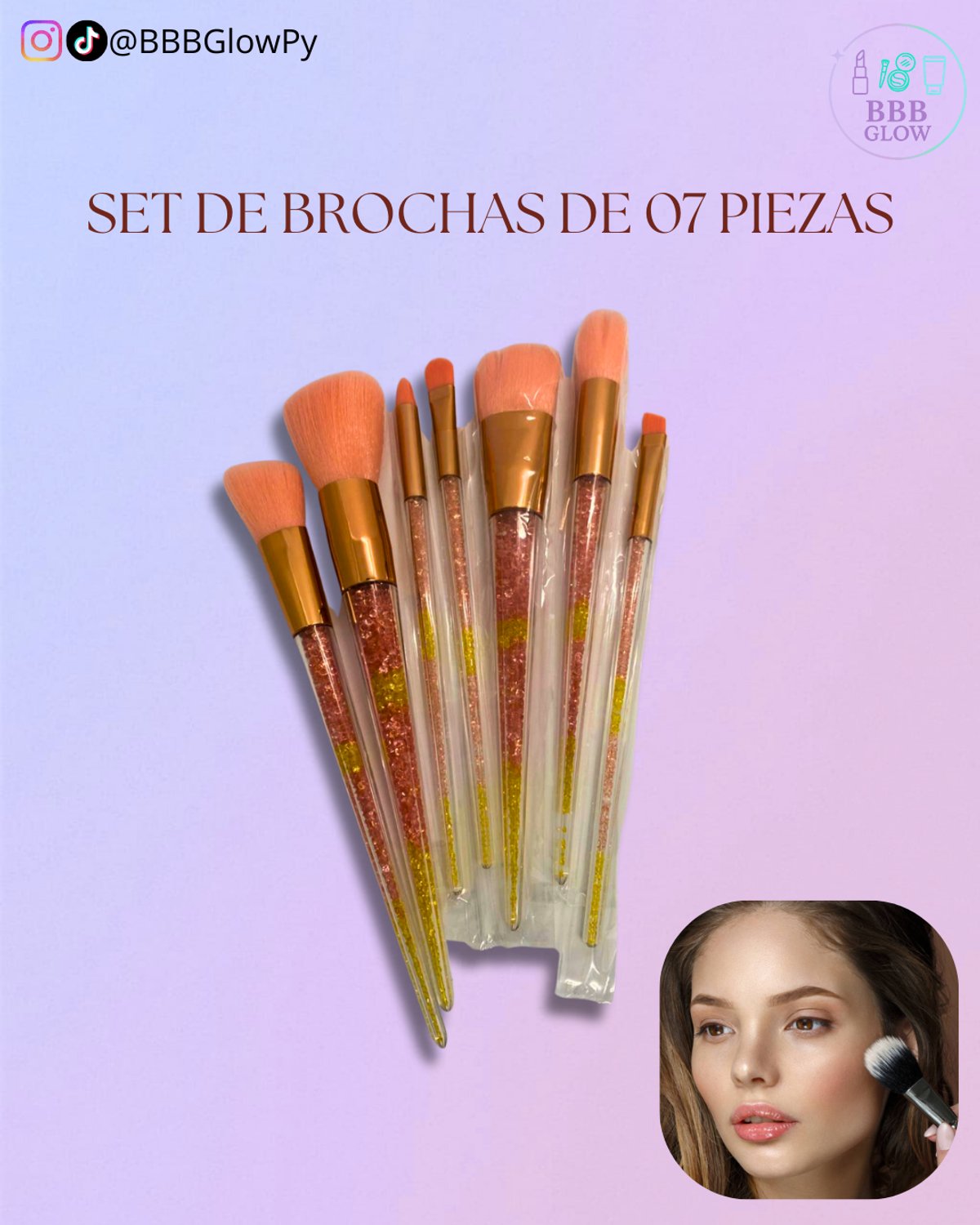 Set de brochas 7 piezas